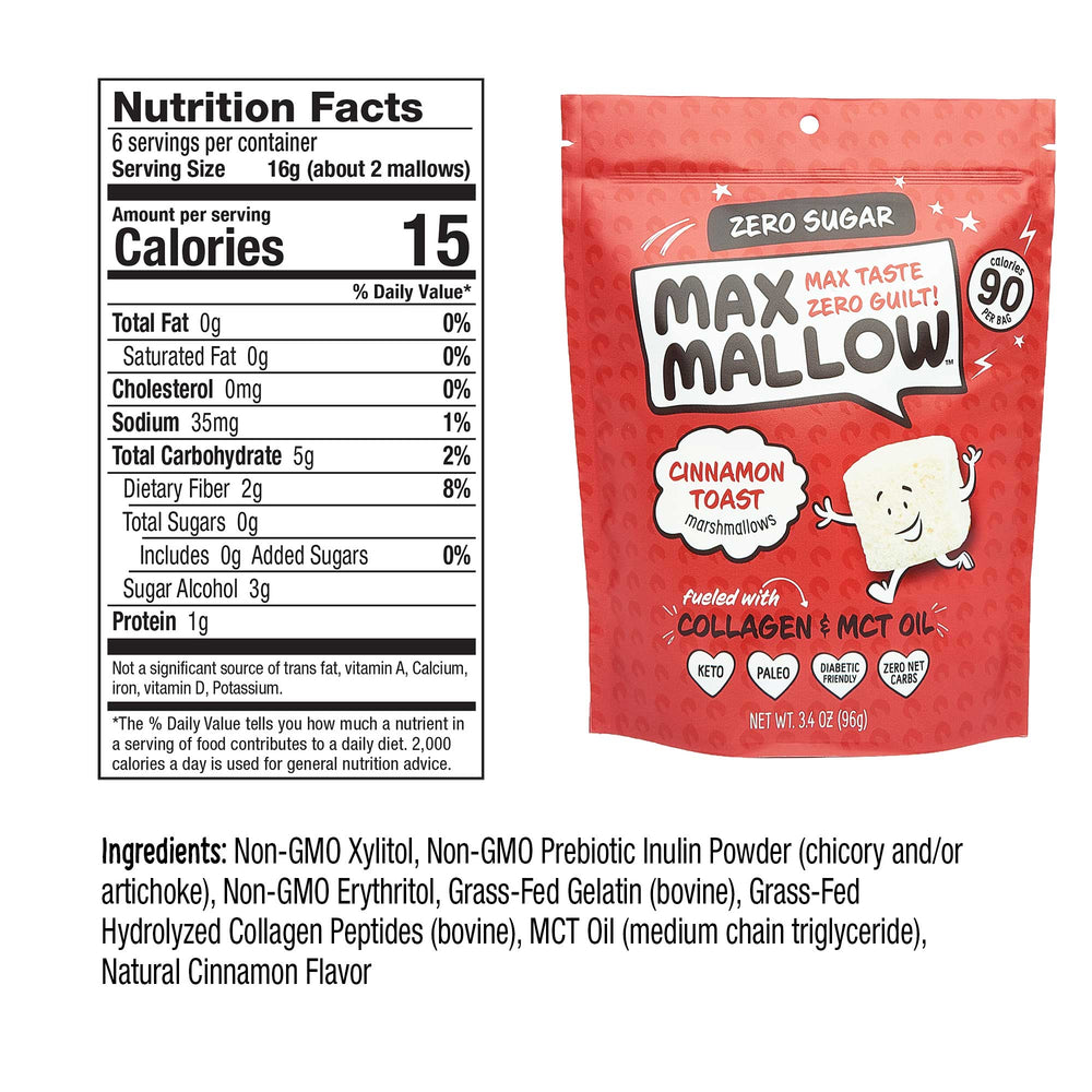 Max Mallow Sugar-Free Marshmallows Variety Bundle 6 Pack