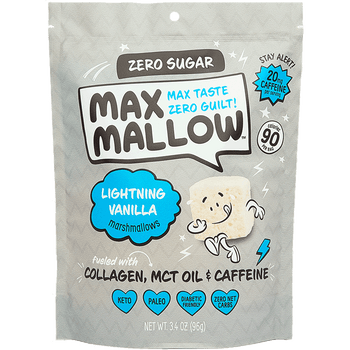 Sugar-Free Max Mallows, Lightning Vanilla front view